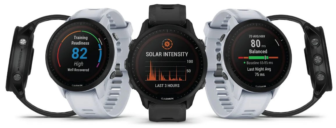 Garmin Forerunner 955 Solar се зарежда и от слънцето