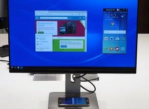 Dell има безжичен монитор, който поддържа безжично зареждане на телефони