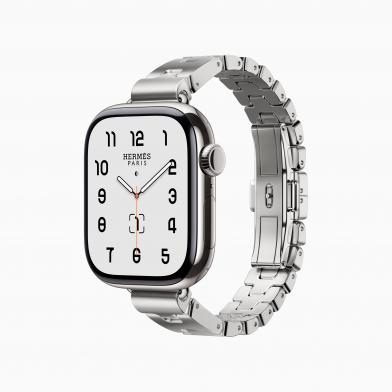 Apple Watch Series 11 Hermes с метална верижка и елегантен циферблат