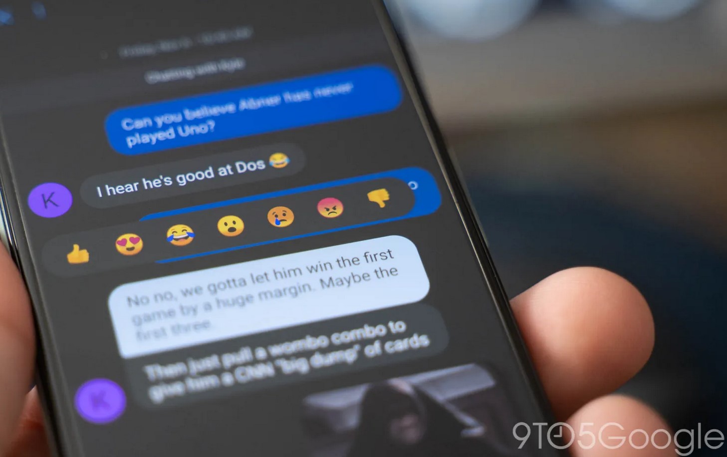 Messages за Android вече показва адекватно реакциите от iMessage