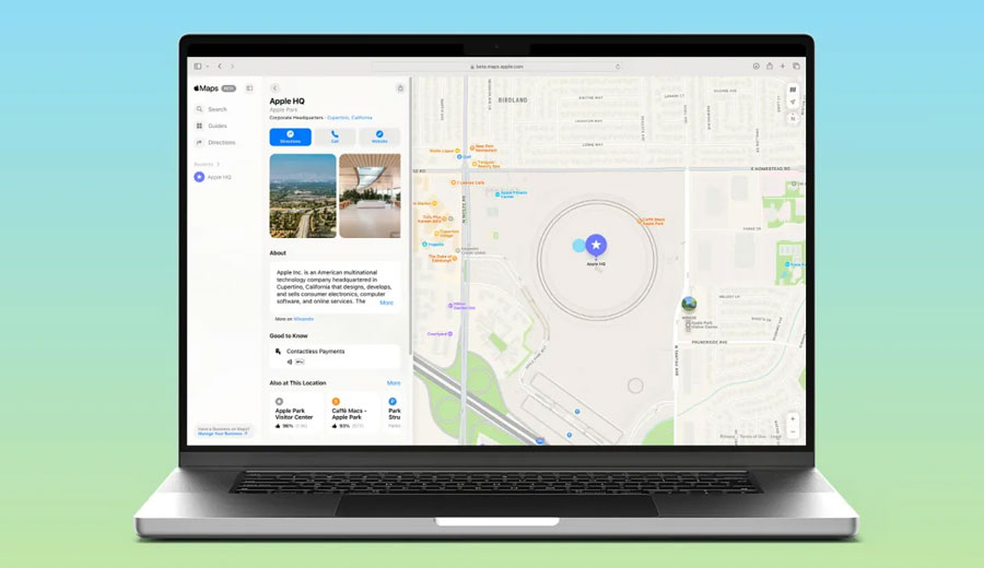 Apple Maps вече може да се ползва и през браузър 