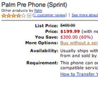 Amazon приема предварителни заявки за Palm Pre