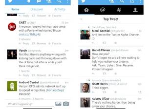 Twitter се отказа от новия дизайн на приложението за Android