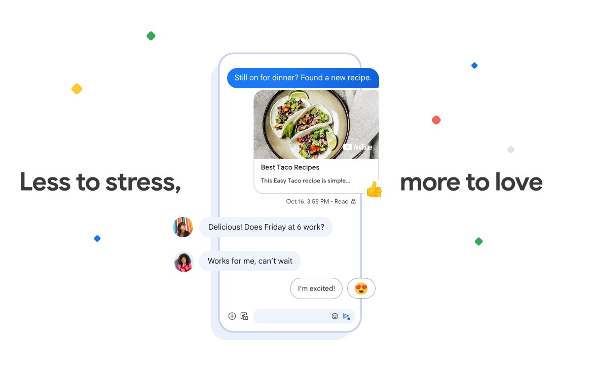 Google Messages се сдобива с повече възможности за реакции на съобщения