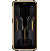 Ulefone Armor X12 Pro отпред с издръжлив дизайн и подсилени ръбове в черно и оранжево. 