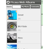 Галерията на Picassa за Windows Mobile