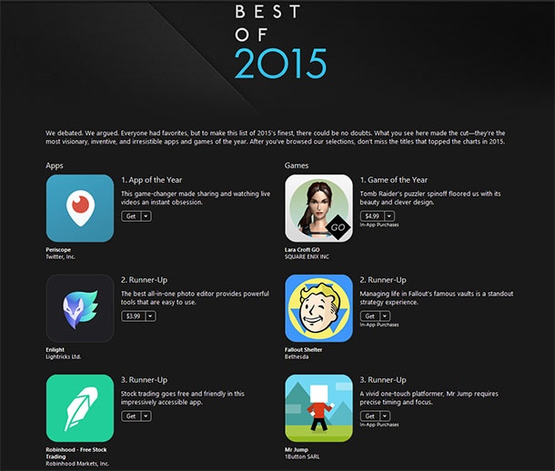 Apple и Google посочиха най-добрите приложения на годината