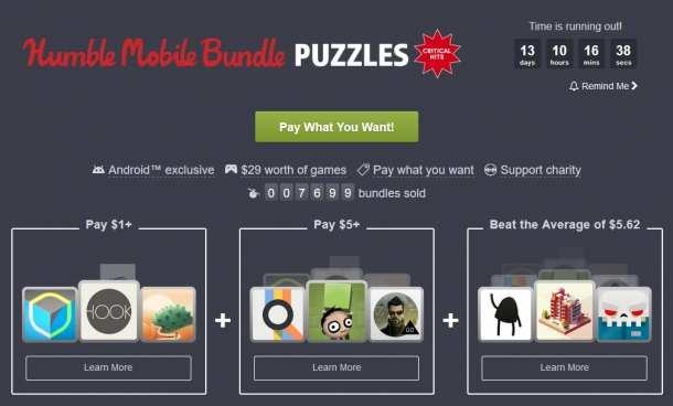 Humble Mobile Bundle предлага интересни пъзел игри за Android