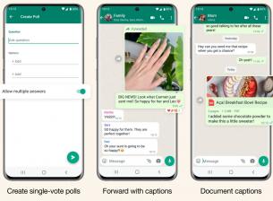 WhatsApp с нови функционалности при анкетите