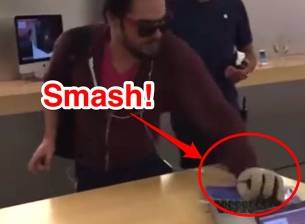 Ядосан клиент потроши телефони и компютри в магазин на Apple