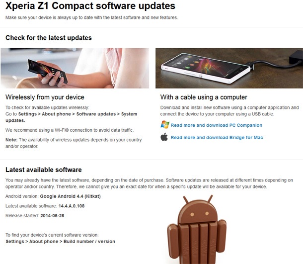 Sony изпревари останалите производители като пусна ъпдейти до Android 4.4.4