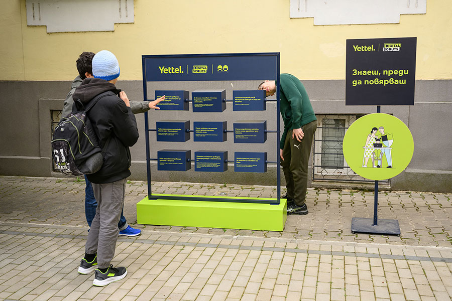 Забавни игри от Yettel учат деца и родители на дигитална безопасност в Mall of Sofia 