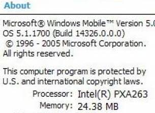 Windows Mobile 5.0 с поддръжка на push e-mail