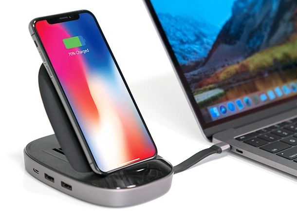 HyperDrive комбинира USB-C хъб и бързо безжично зарядно