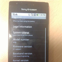 Снимка на Sony Ericsson Xperia X12?