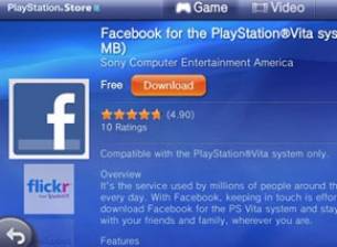 Sony пусна Facebook приложение за PlayStation Vita