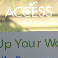 Щандът на Access в Барселона