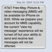 AT&T ще активира MMS за iPhone на 25 септември