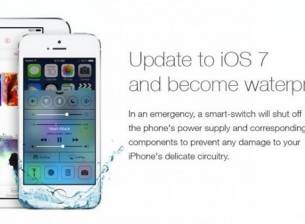 Шегаджии приписаха на iOS 7 водоустойчивост и излъгаха мнозина