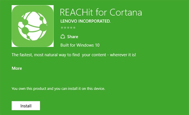 Добавката на Lenovo за Cortana излезе от бета фаза