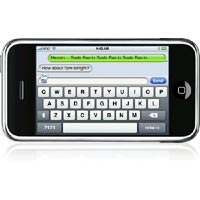 Прототип на виртуална клавиатура за iPhone с тактилна реакция