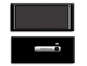 Скица показва дизайна на Nokia N9
