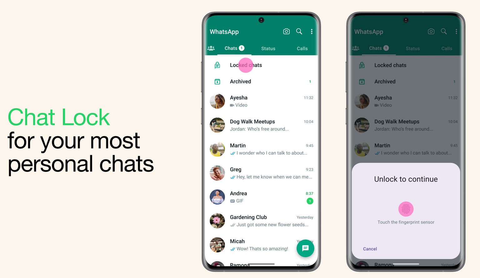 WhatsApp засилва сигурността с опцията Chat Lock