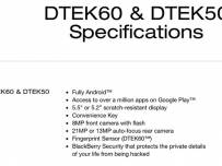 Следващият смартфон на BlackBerry може да се появи под името DTEK60