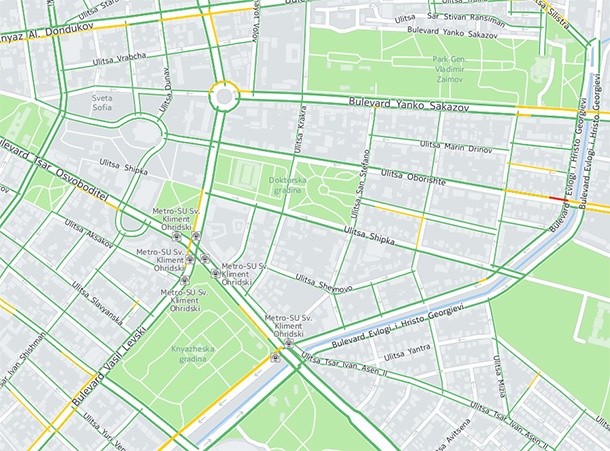 HERE вече показва в реално време данни за трафика в България