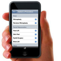 Приложение за iPhone за пластична хирургия