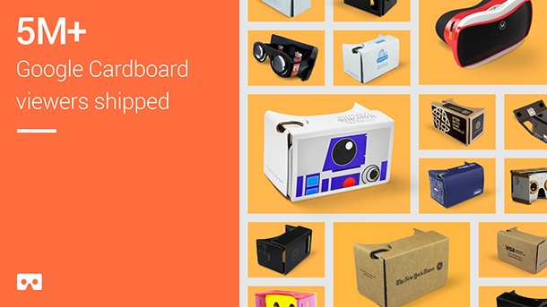 От Google Cardboard са доставени над 5 милиона броя