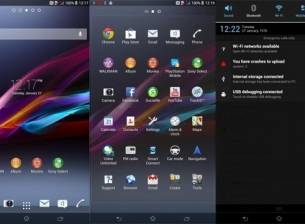 Снимки от интерфейса на Sony Xperia Z Ultra
