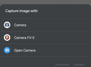 В Android 11 е премахнат изборът на външни приложения за камери в програмите