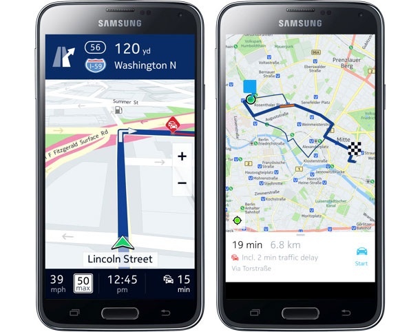 Samsung получава ексклузивно Here Maps за Android