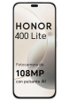 Honor 400 Lite с централен отвор за селфи камера и 108MP надпис на екрана.