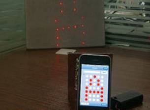 iPhone като лазерен проектор