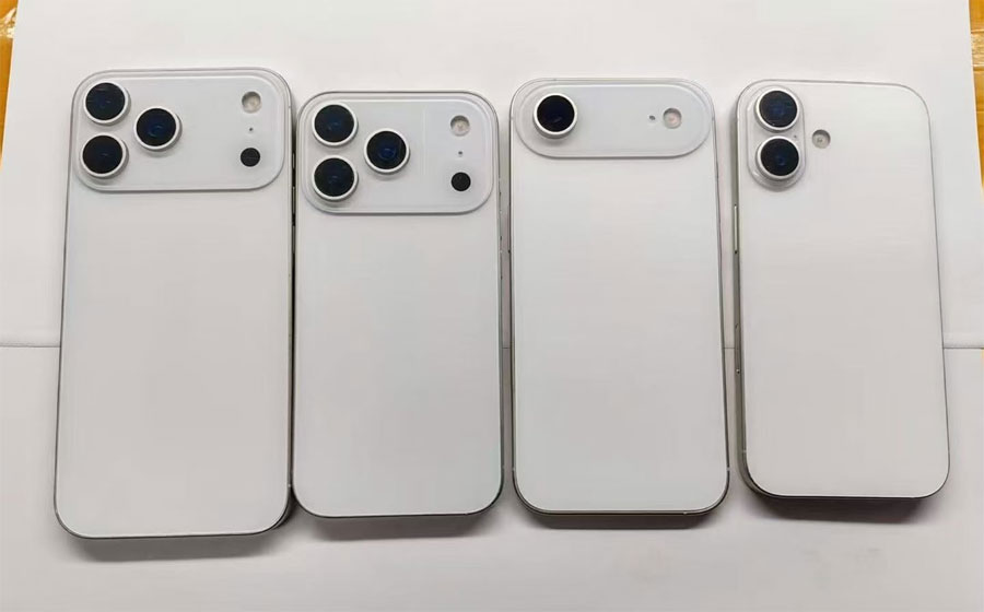 Ето макети на всички модели в серията iPhone 17