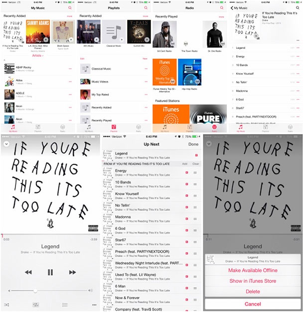 Бета версията на iOS 8.4 идва с нов музикален плеър