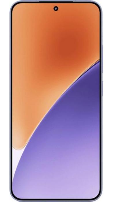 Смартфон Xiaomi 15, преден изглед с изчистен дизайн, ярък дисплей и селфи камера.