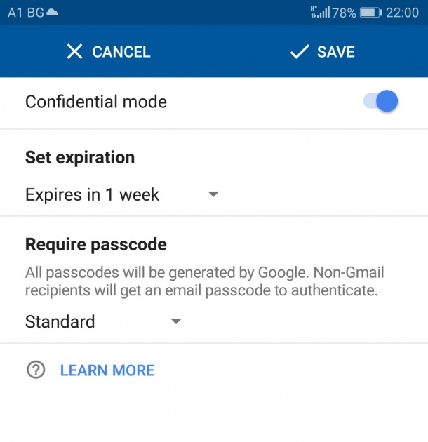Gmail за Android се сдоби с 