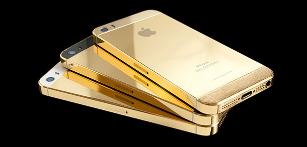 Компания пусна iPhone 5s с истински златен корпус