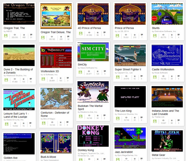 2400 игри за DOS вече са достъпни през уеб