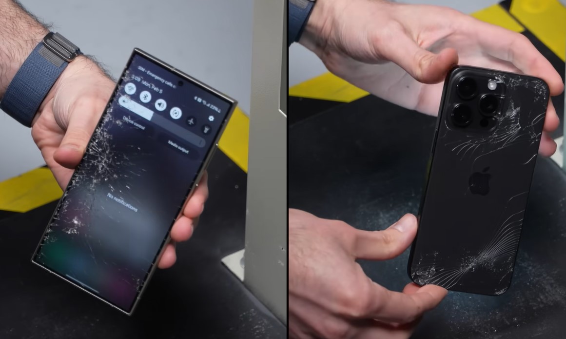 Тест сравнява издръжливостта на iPhone 15 Pro Max и Galaxy S24 Ultra