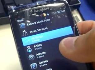 Видео на BlackBerry Storm 3