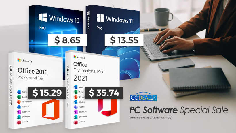 Бъдете продуктивни с доживотен Microsoft Office и Windows 11 на цени от $10 в Godeal24