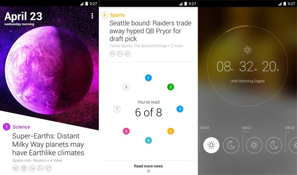 Приложението Yahoo News Digest получи версия и за Android