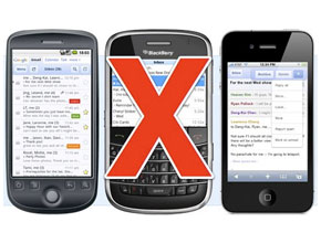 Google спира да поддържа Gmail приложението за BlackBerry