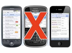 Google спира да поддържа Gmail приложението за BlackBerry