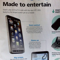 HTC HD2 се появи в промоционални материали на O2