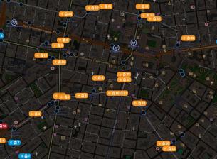Карта показва движението на градския транспорт в София в реално време